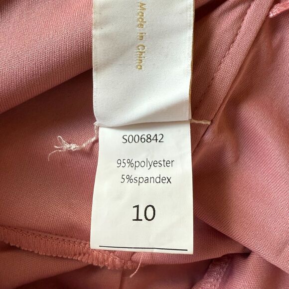 NWT Showpo. Still Love You Mermaid Maxi Dress in Dusty Rose Sheer Halter Size 6 - Picture 11 of 13